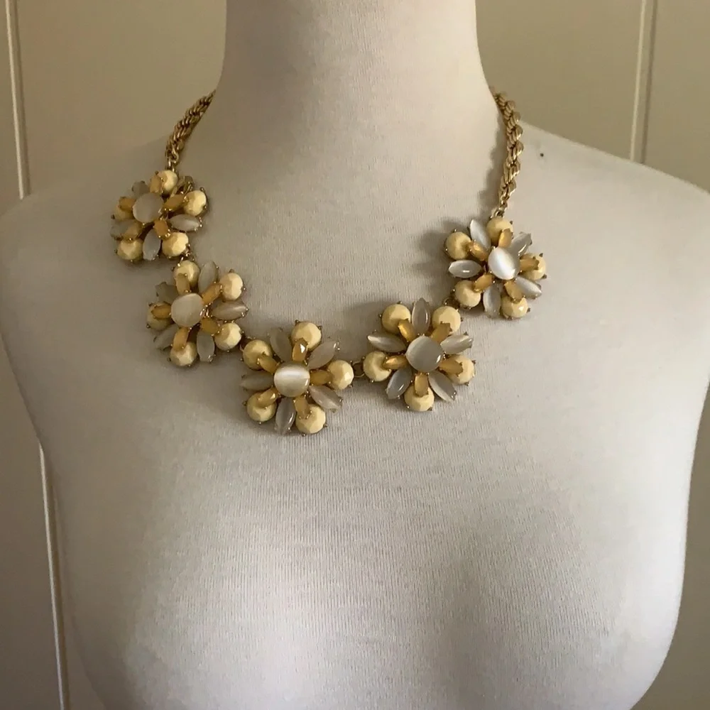 Two Banana Republics statement Necklaces
